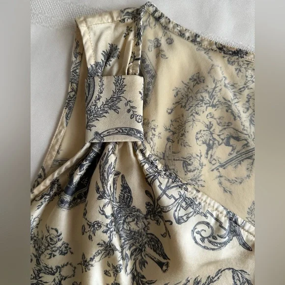 Talbots Cream and Black Patterned Blouse - Picture 11 of 14